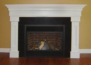finished fireplace